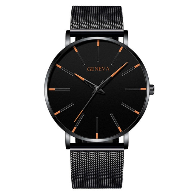 Minimalist Stainless Steel Mens Watch