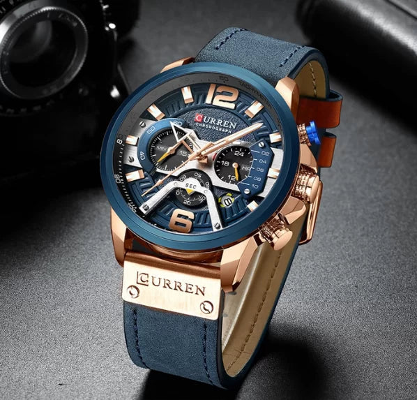 Military Inspired Leather Watch