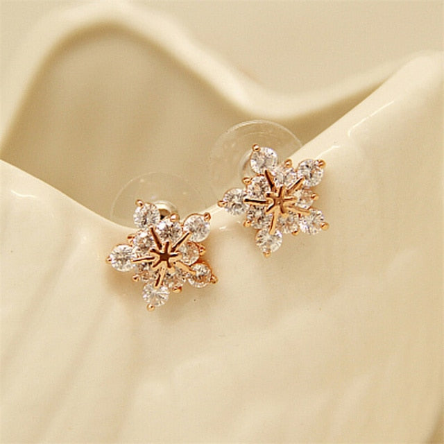 Snowflake Stud Earrings