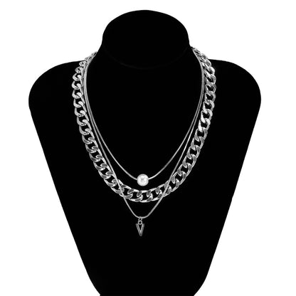 Layered Chain Necklace for Men