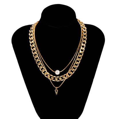 Layered Chain Necklace for Men