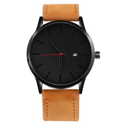 Leather Quartz Watch For Men