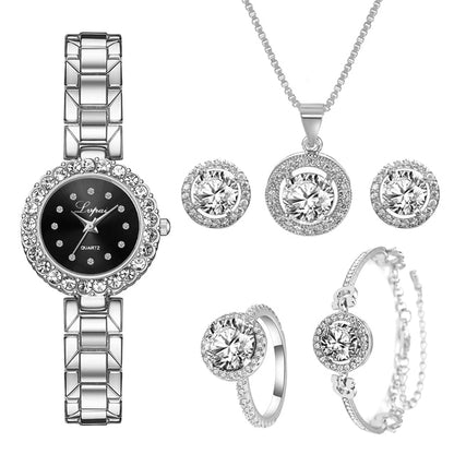 Crystal Watch Set For Women