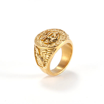 Gold & Silver Stainless Steel Ring