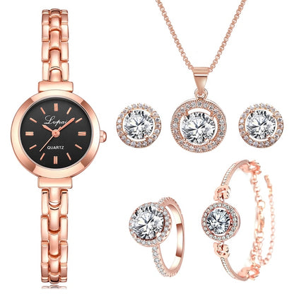 Crystal Watch Set For Women