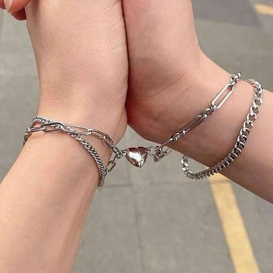 Heart Halves Magnetic Couple Bracelets (20% Valentine's Discount)