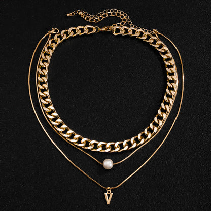 Layered Chain Necklace for Men