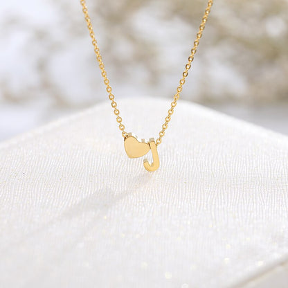 Heart Initial Necklaces