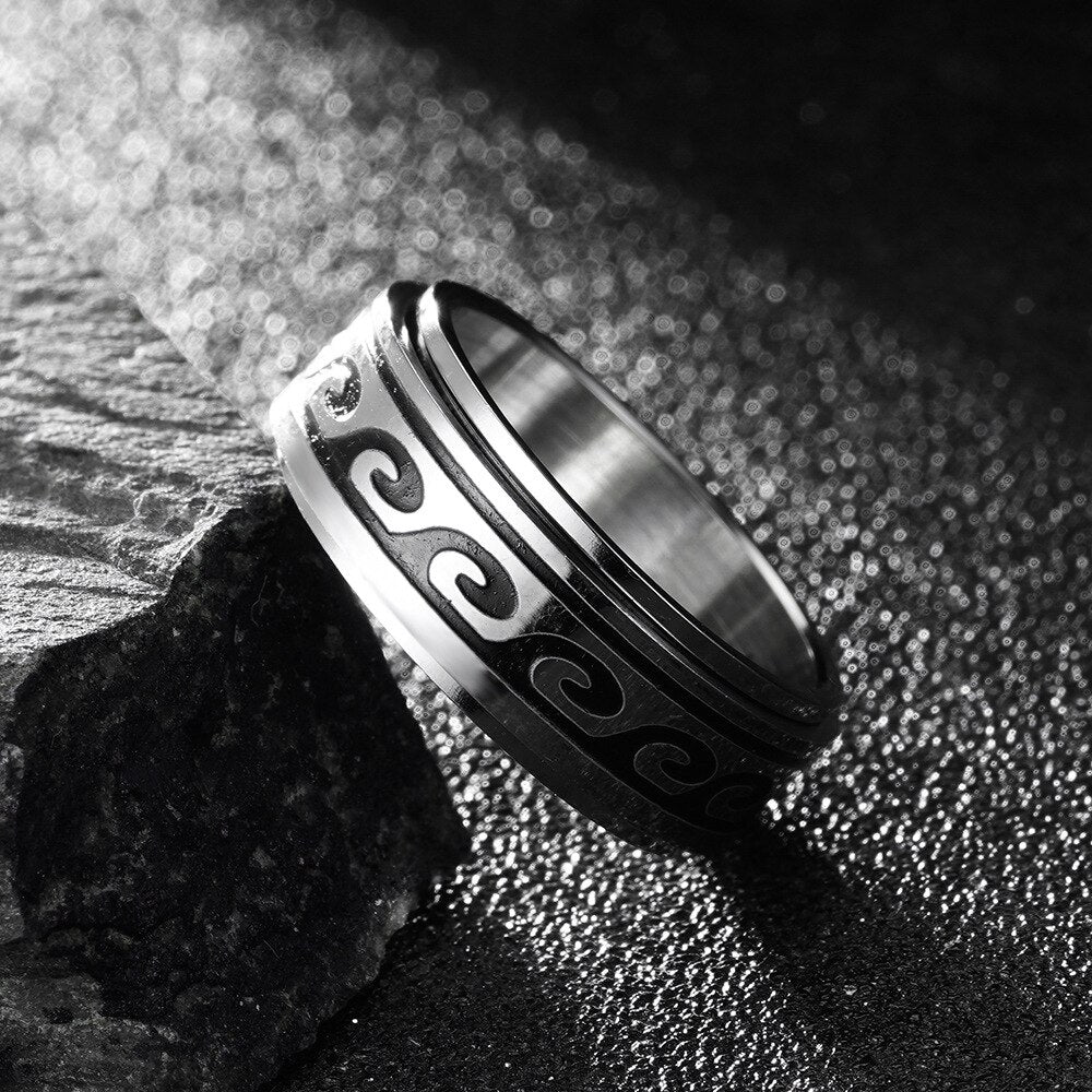 Rotatable Wave Design Rings