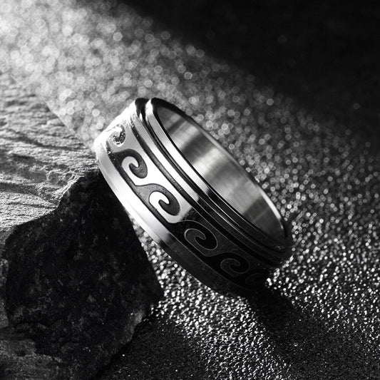 Rotatable Wave Design Rings