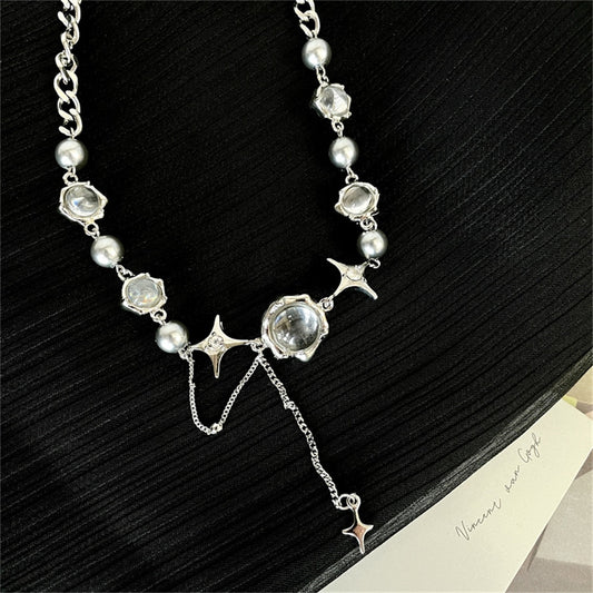 Stars & Crystals Chain Necklace