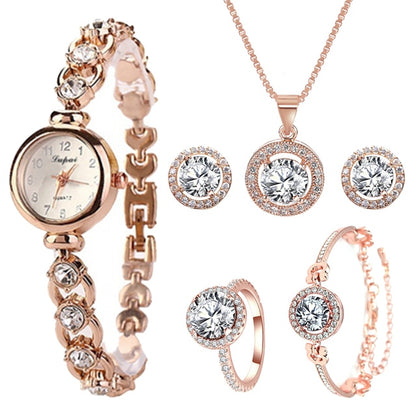 Crystal Watch Set For Women