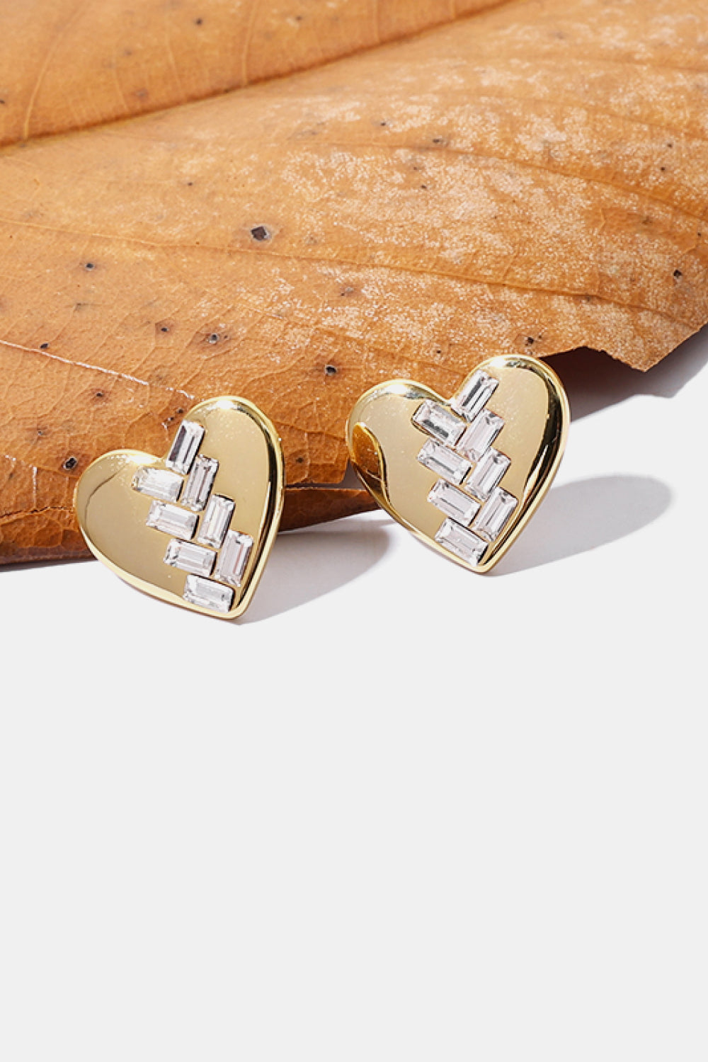 Heart Shaped Stud Earrings