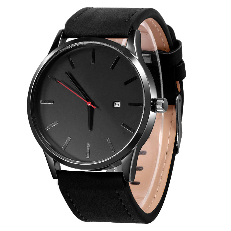 Leather Quartz Watch For Men