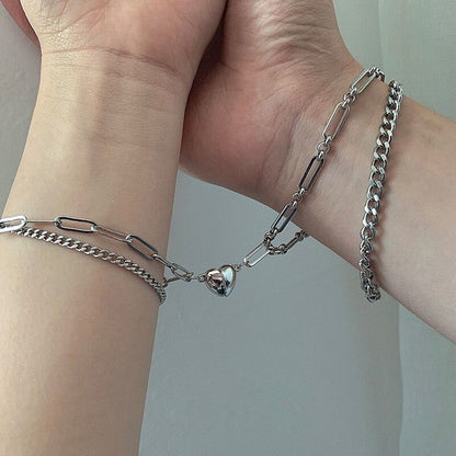 Heart Halves Magnetic Couple Bracelets (20% Valentine's Discount)