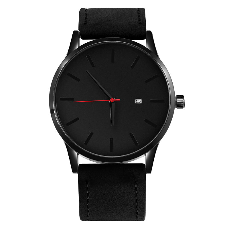 Leather Quartz Watch For Men