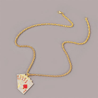 Playing Cards Pendants Chain