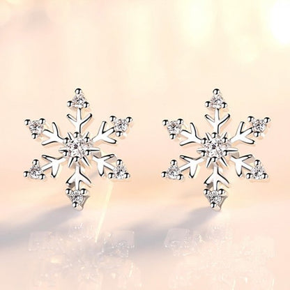 Snowflake Stud Earrings