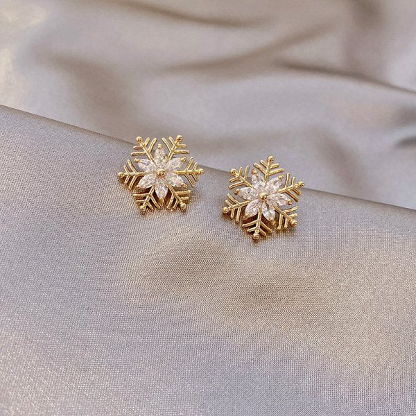 Snowflake Stud Earrings