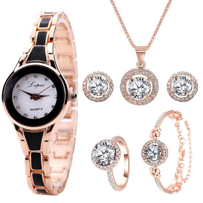 Crystal Watch Set For Women