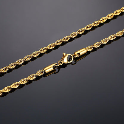 Gold/Silver Rope Chain Necklace