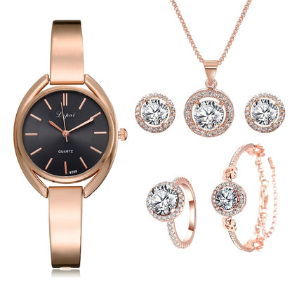 Crystal Watch Set For Women