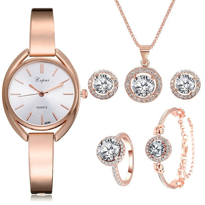 Crystal Watch Set For Women