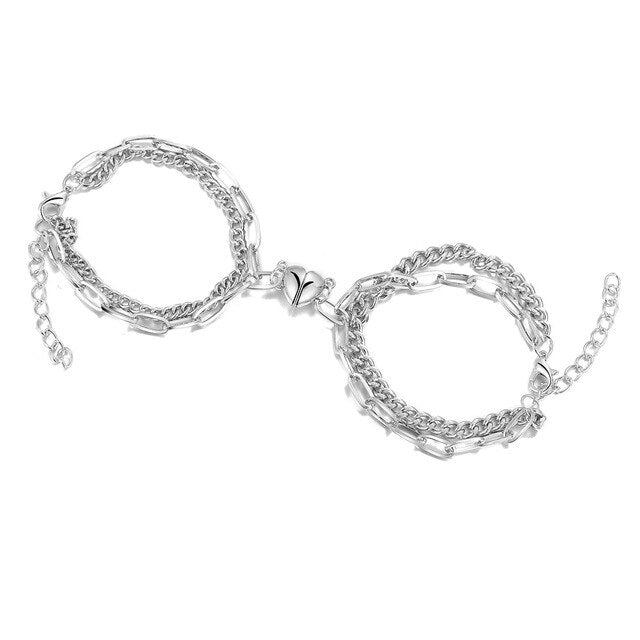 Heart Halves Magnetic Couple Bracelets (20% Valentine's Discount)